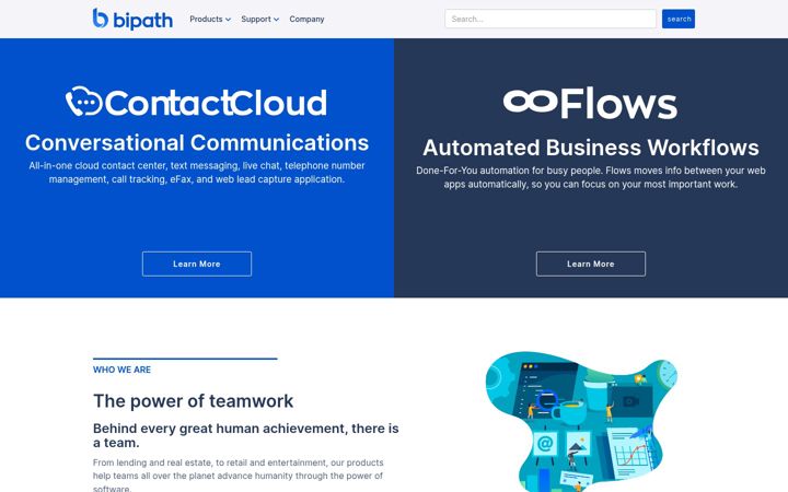 Screenshot of bipath.io