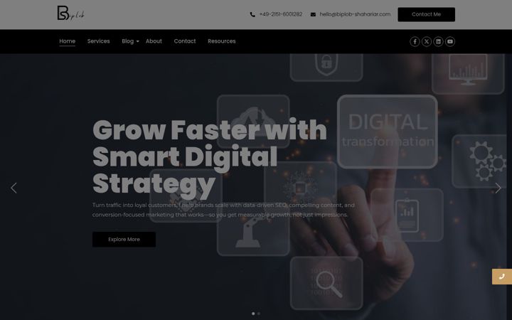 Screenshot of biplob-shahariar.com