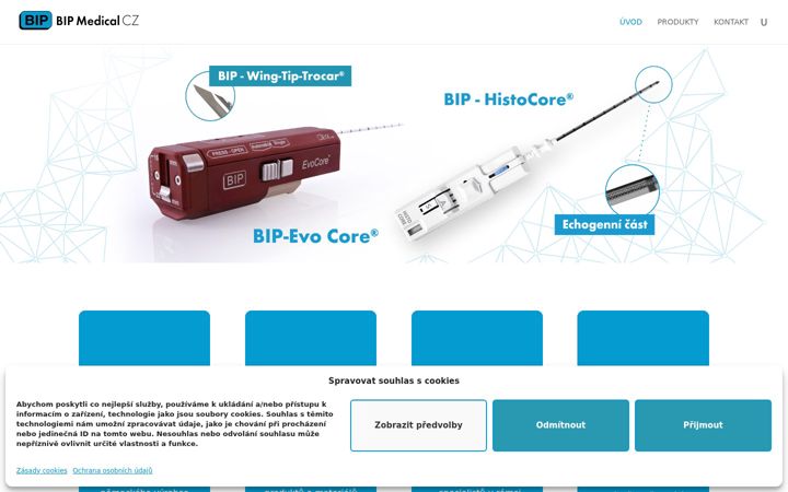Screenshot of bipmedical.cz