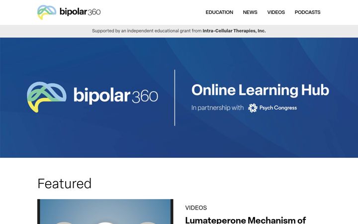 Screenshot of bipolar360.com