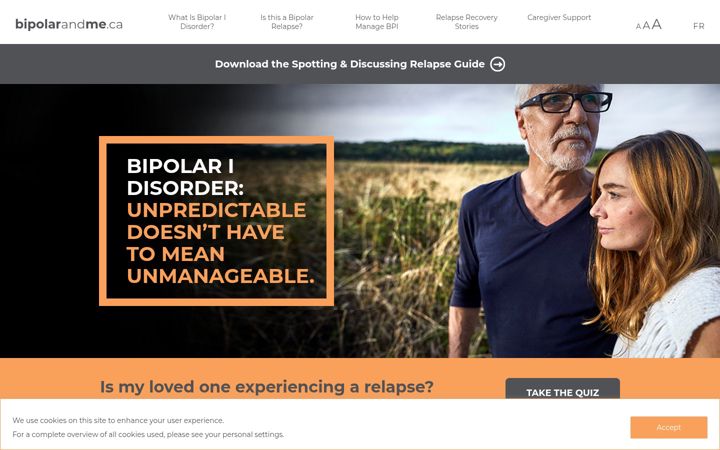 Screenshot of bipolarandme.ca