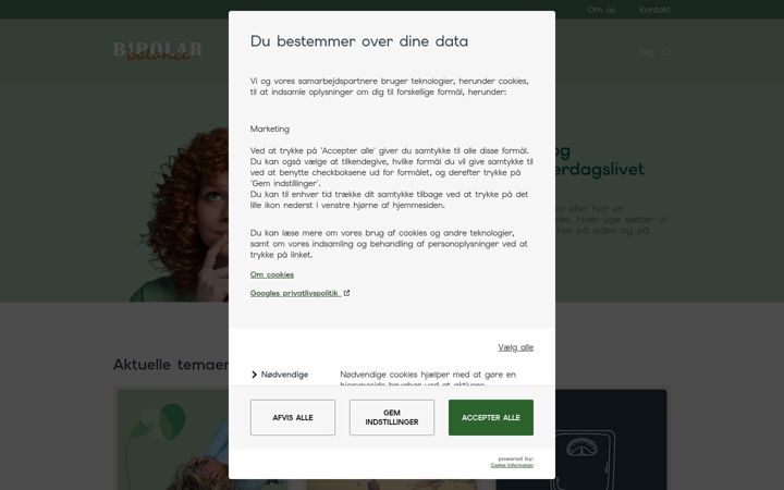 Screenshot of bipolarbalance.dk
