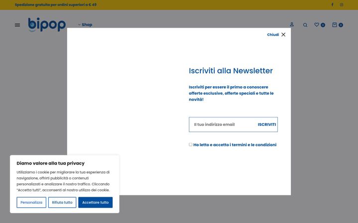 Screenshot of bipopstore.it