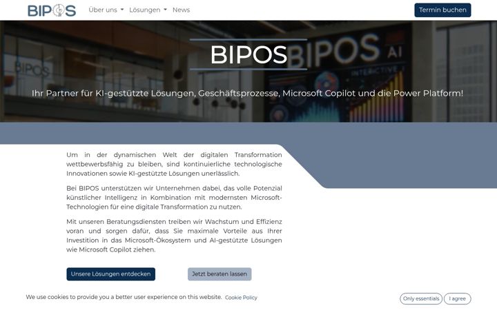 Screenshot of bipos.at