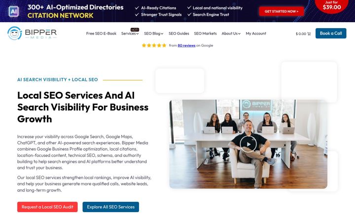Screenshot of bippermedia.com