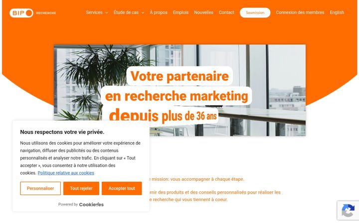 Captura de ecrã de biprecherche.com