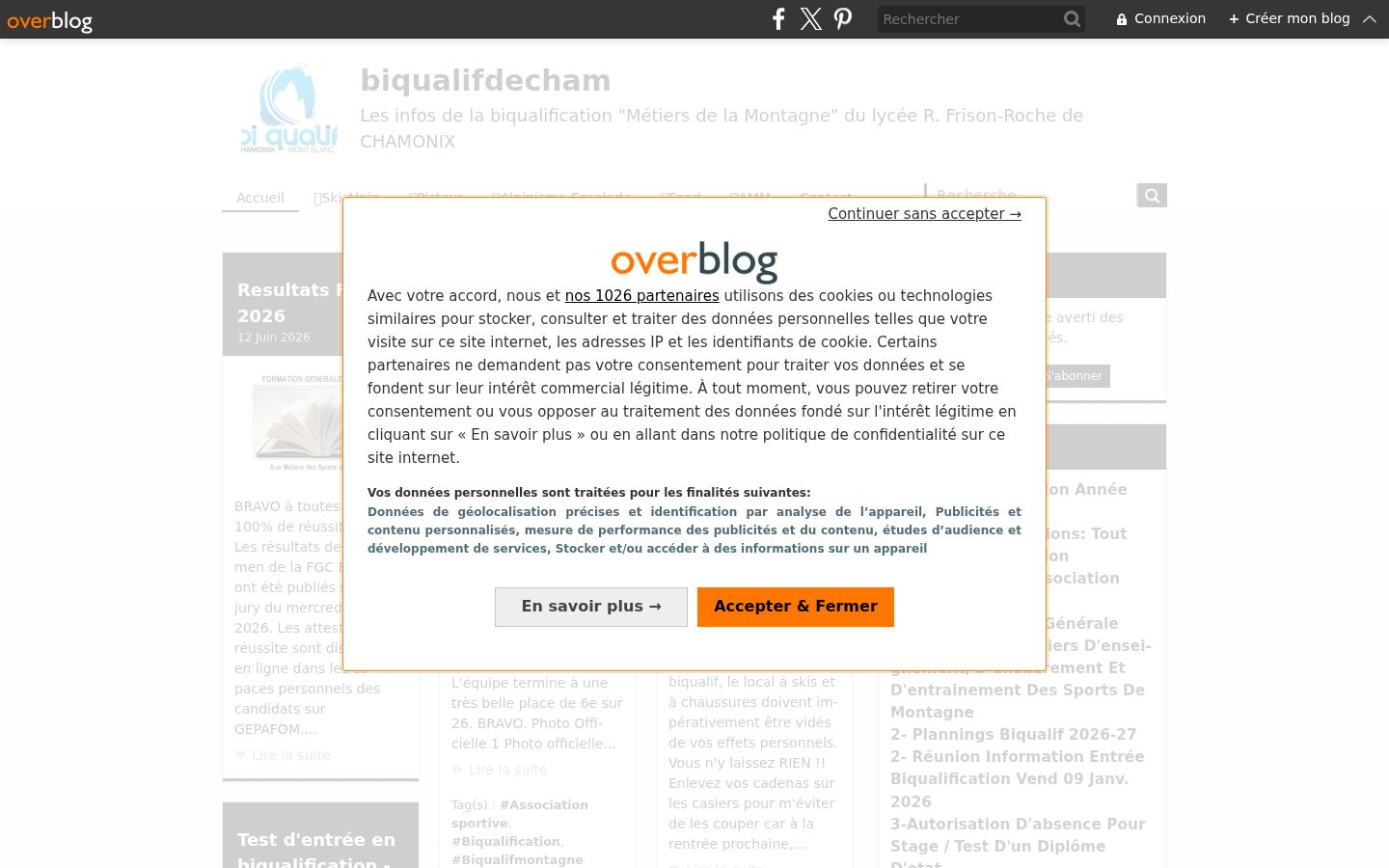 Screenshot tal-banner tal-kunsens muri qabel kwalunkwe interazzjoni
