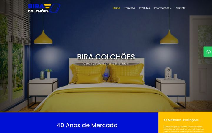 Screenshot stránky biracolchoes.com.br