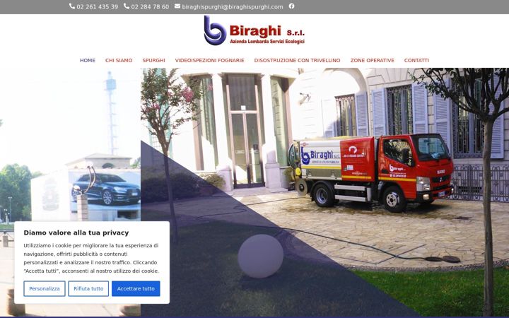 Screenshot of biraghispurghi.com