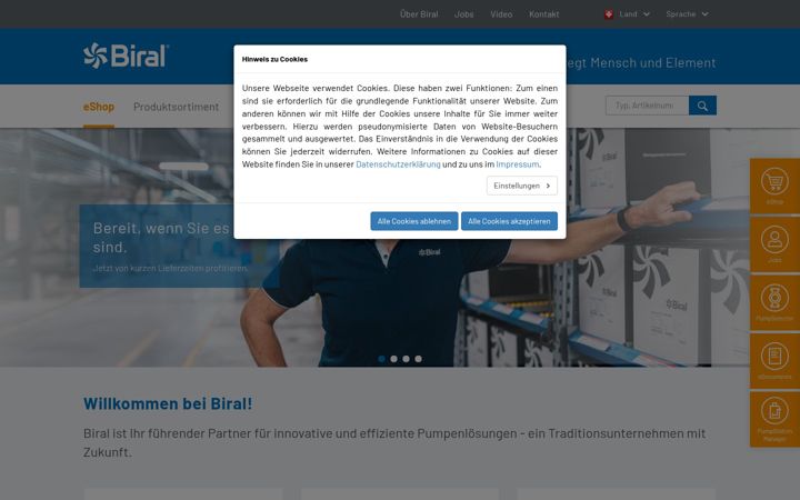 Screenshot of biral.ch