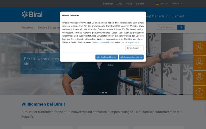 Screenshot of biral.de