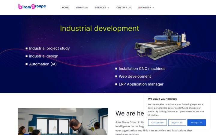 Screenshot of biramgroup.com