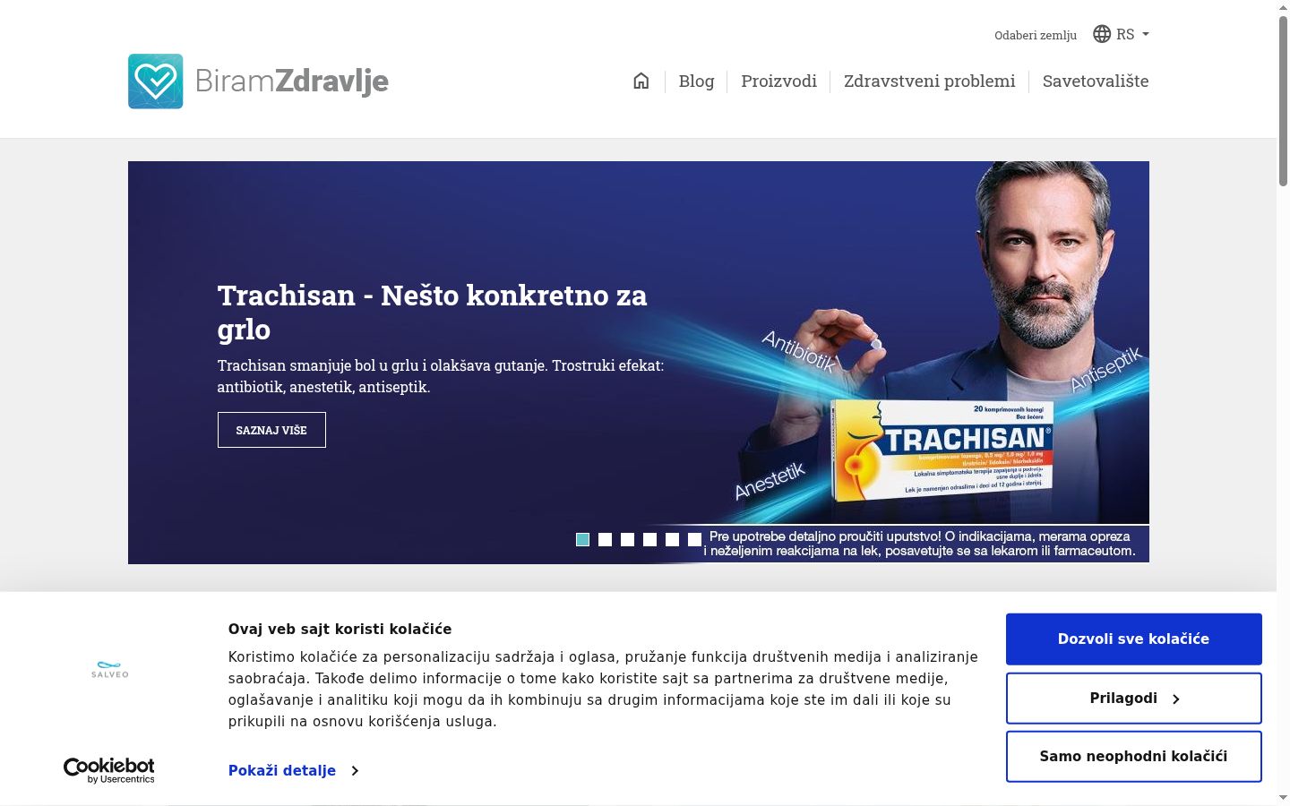 Képernyőkép a bármilyen interakció előtt megjelenő hozzájárulási bannerről