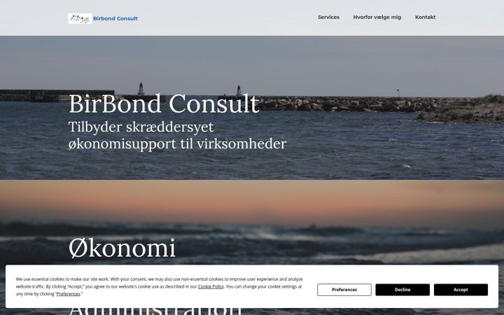 Screenshot of birbond.dk