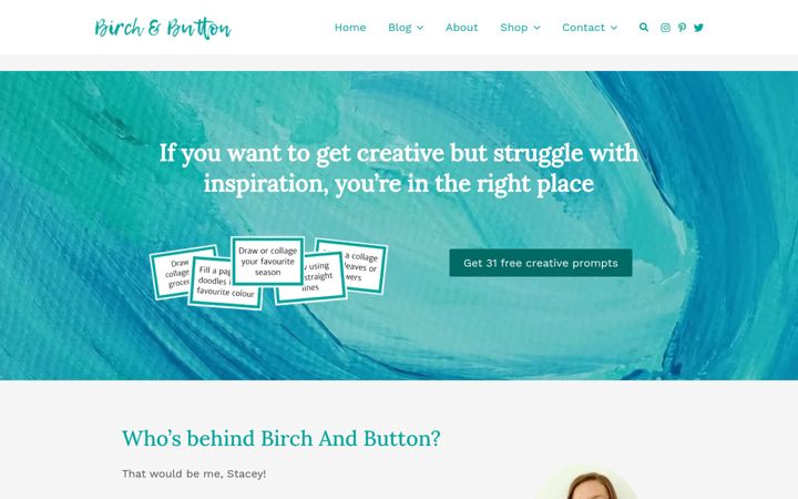 Screenshot of birchandbutton.com