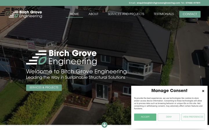 Skjámynd af birchgroveengineering.com