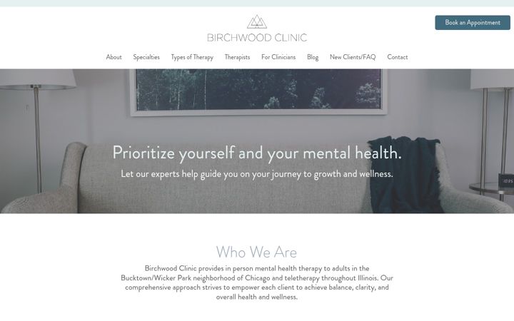 Screenshot of birchwoodclinic.com