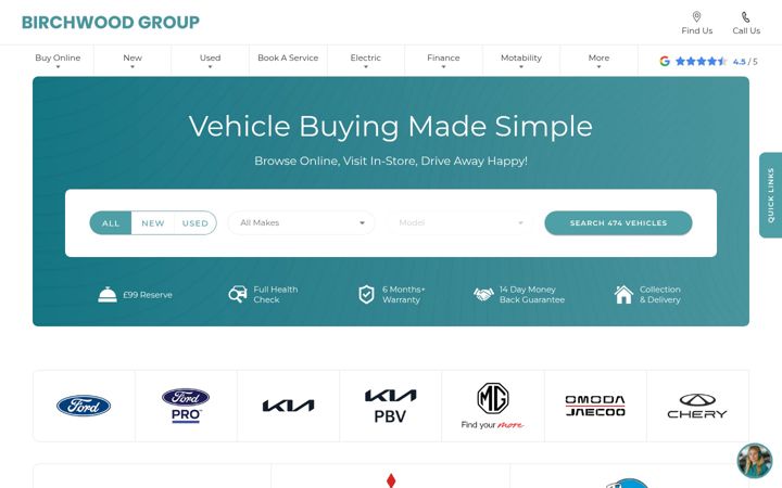 Screenshot of birchwoodgroup.co.uk