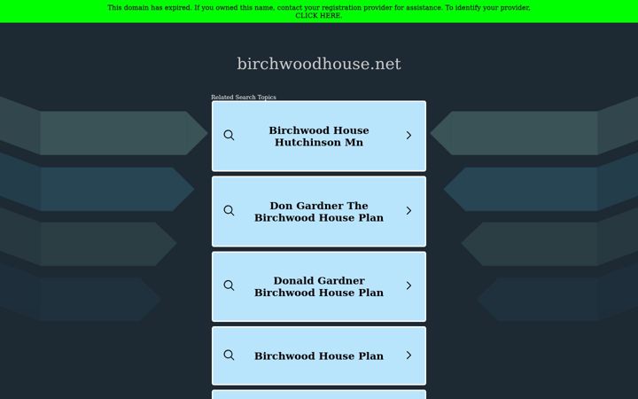 Skærmbillede af birchwoodhouse.net