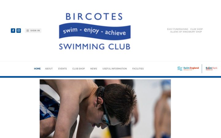 Screenshot of bircotesswimmingclub.com