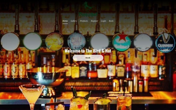 Screenshot von birdandhat.com