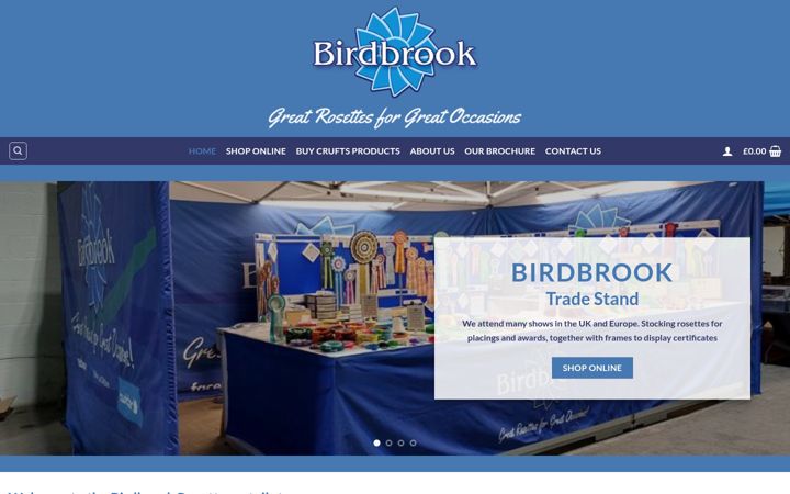 Screenshot von birdbrookshop.com