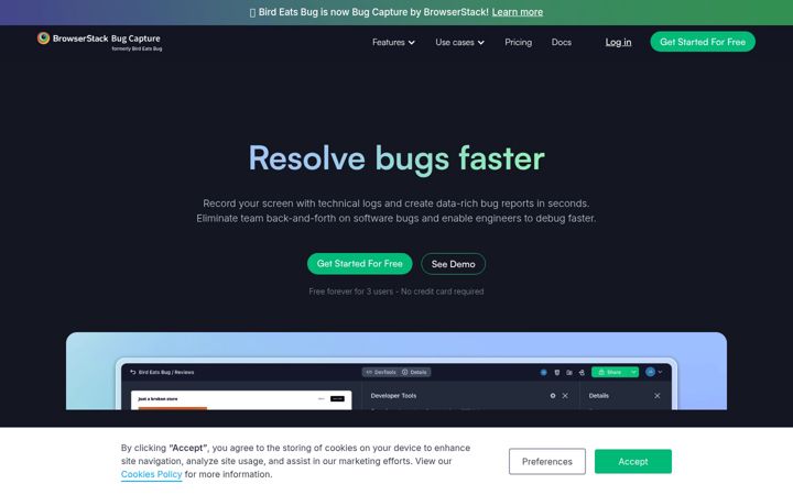 Screenshot of birdeatsbug.com