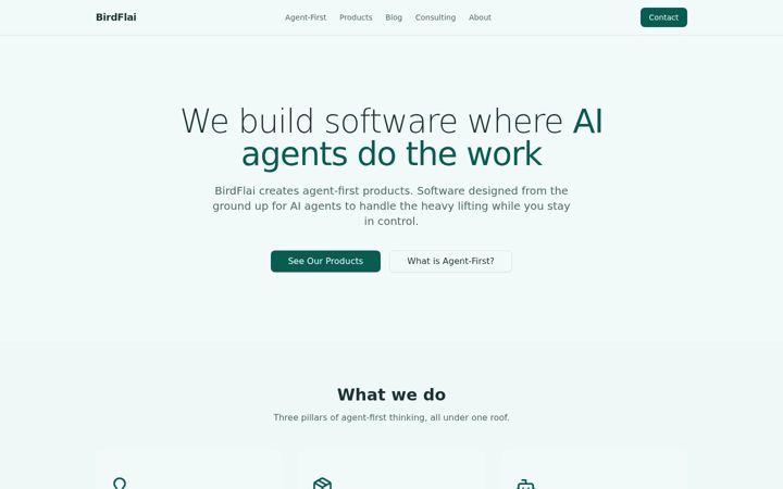 Screenshot of birdflai.com