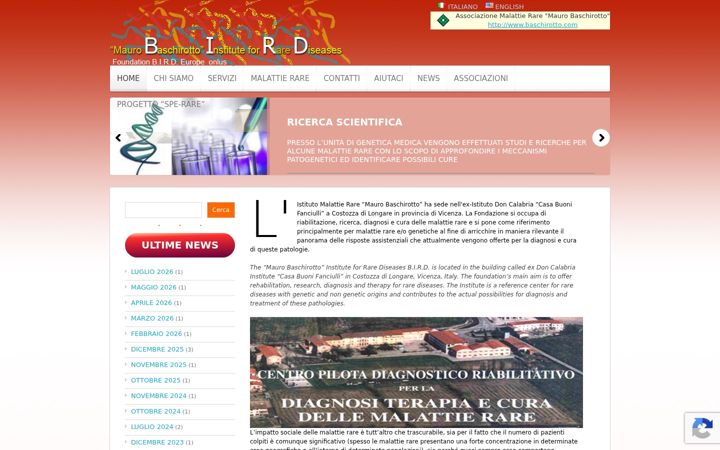 Captura de pantalla de birdfoundation.org