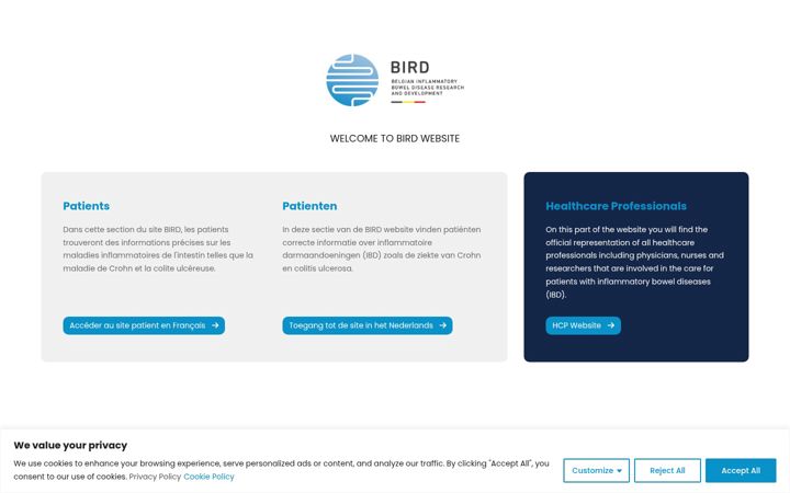 Captura de pantalla de birdgroup.be