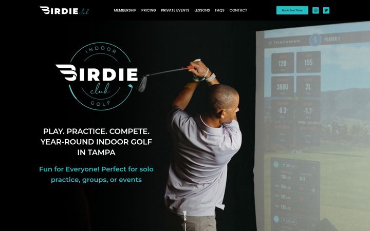 Screenshot of birdieclub.com