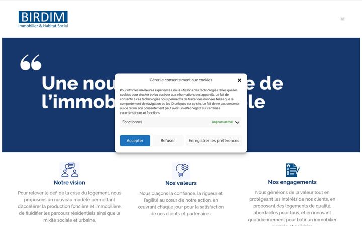 Screenshot of birdim.fr