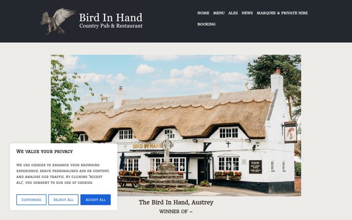 Screenshot von birdinhandaustrey.co.uk