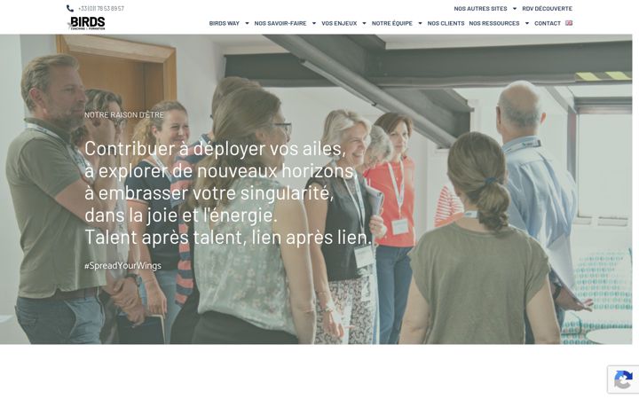 Snímek obrazovky birdscoaching.com