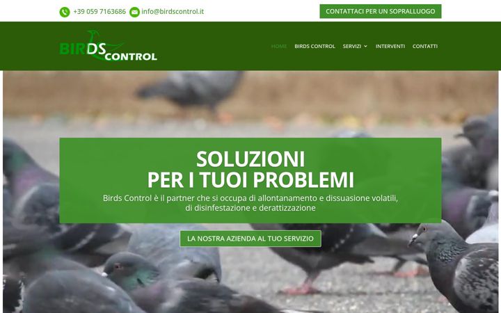 Snímek obrazovky birdscontrol.net