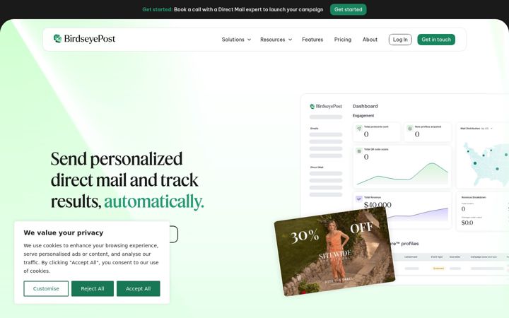 Screenshot of birdseyepost.com