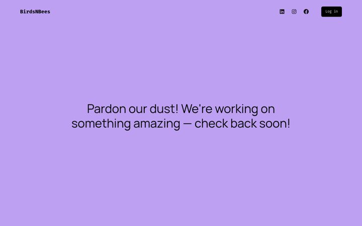 Screenshot of birdsnbees.co.uk