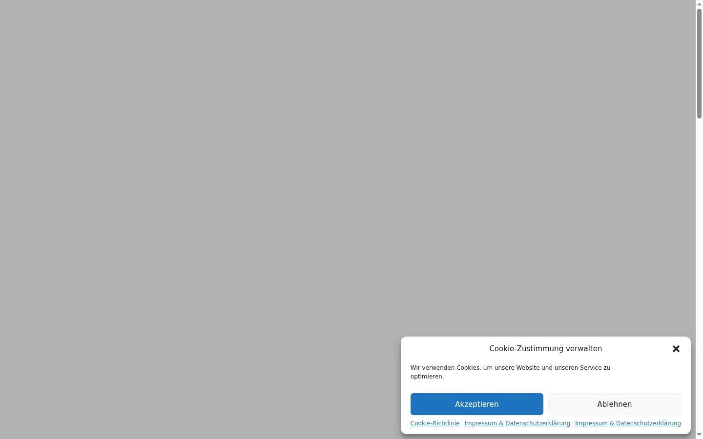 Capture d'écran de la bannière de consentement affichée avant toute interaction