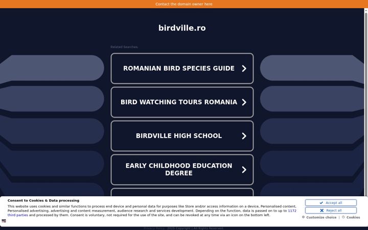 Screenshot of birdville.ro