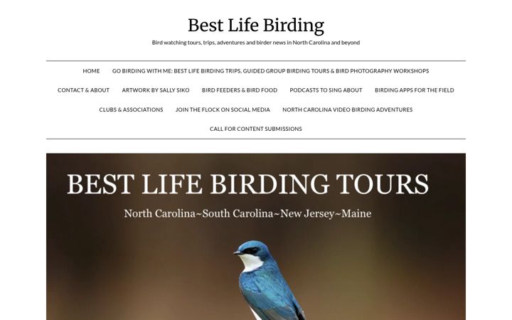 Екранна снимка на birdwatchingnc.com