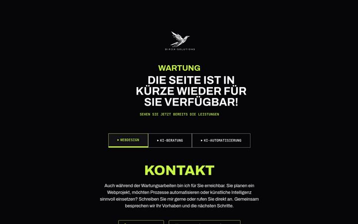 Screenshot of birdx-solutions.at
