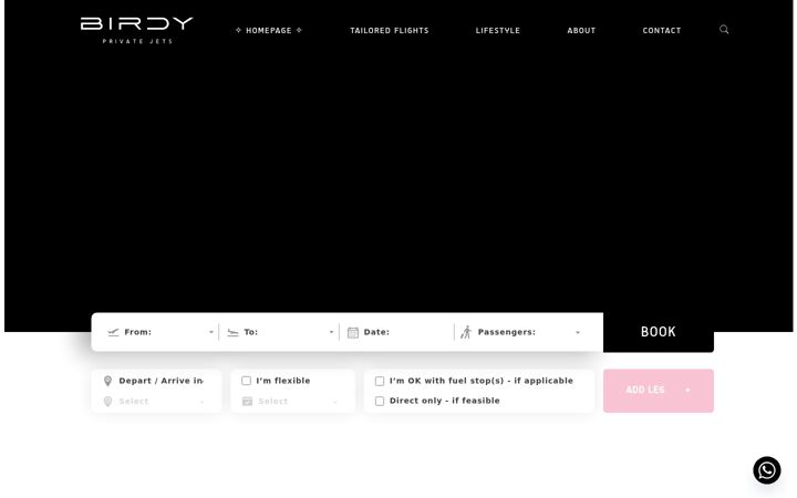 Screenshot of birdy.aero