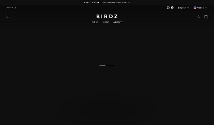 Screenshot of birdz.ca