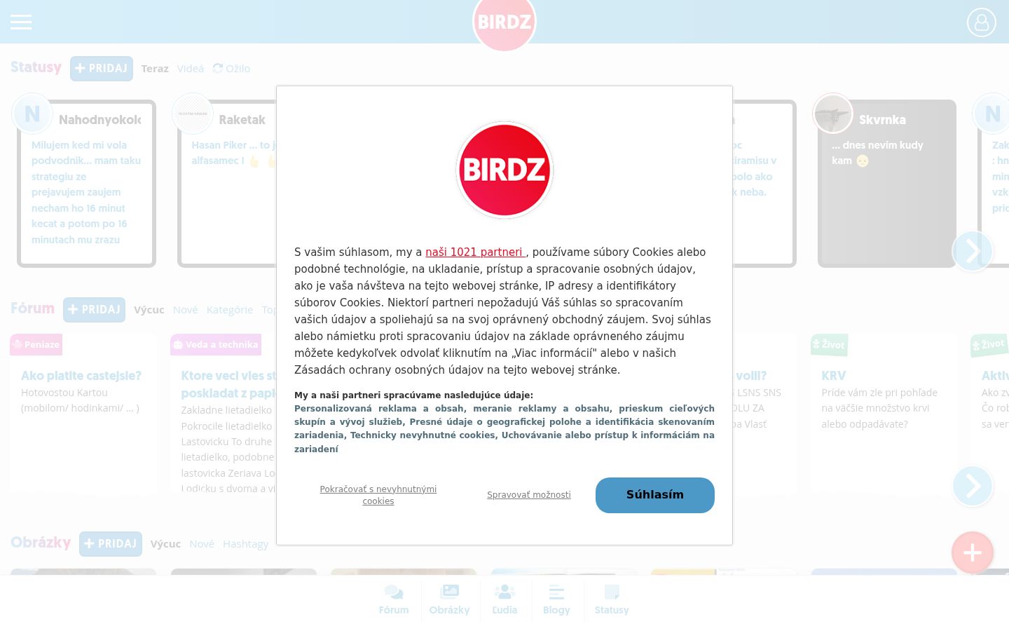 Snimka zaslona bannera za privolu prikazanog prije bilo kakve interakcije
