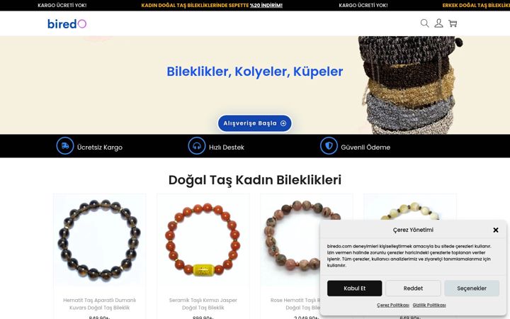 Ekrānuzņēmums no biredo.com