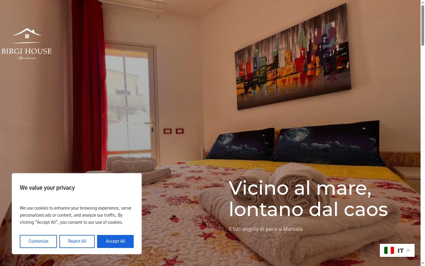Capture d'écran de la bannière de consentement affichée avant toute interaction