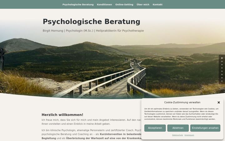 Screenshot of birgit-hornung.de