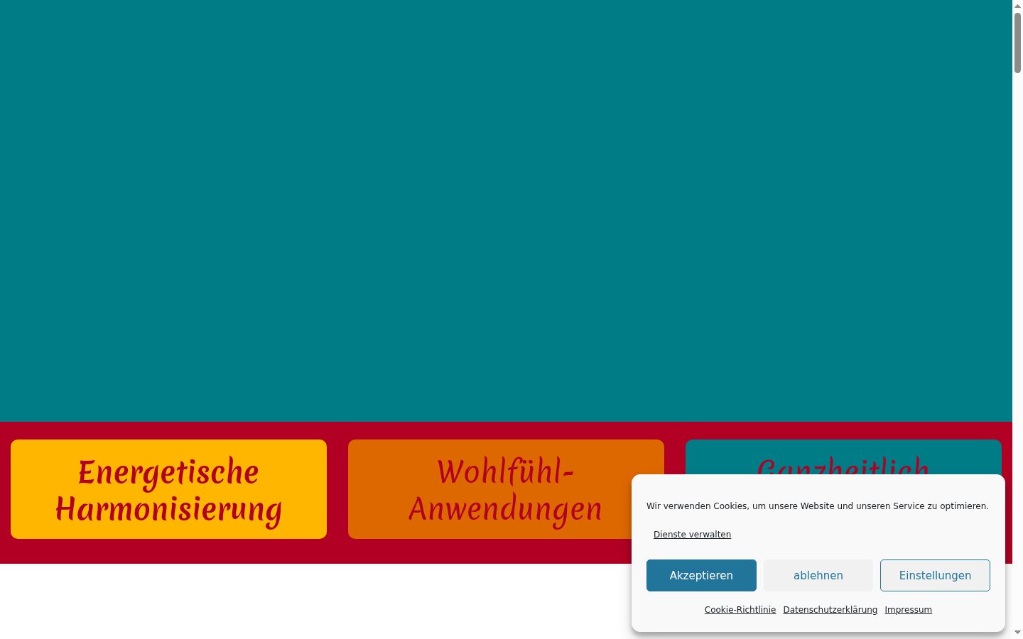 Screenshot van de toestemmingsbanner zoals getoond vóór enige interactie