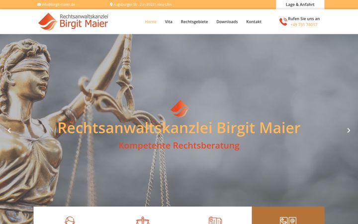 Screenshot of birgit-maier.de