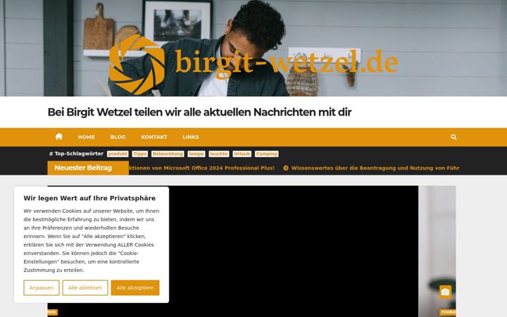 Skærmbillede af birgit-wetzel.de